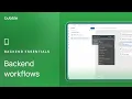 How to schedule backend workflows Lesson 5 6