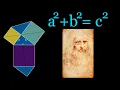 Pythagorean Theorem V visual proof Leonardo da Vinci