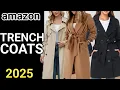 10 BEST TRENDY TRENCH COATS FOR FALL WINTER 2025 ON AMAZON model try on haul