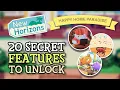 Animal Crossing New Horizons 20 SECRET FEATURES Revealed Happy Home Paradise Milestones Stages