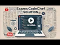 Exams Codechef solution in java