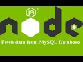 Fetch data from the MySQL database using Node Js Select Query URDU HINDI Part 12