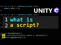 What is a Script and How to Create One Unity C