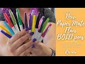 New BOLD Paper Mate Flairs Swatches Comparison Review