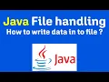 2 File Writing in Java Made Easy FileWriter BufferedWriter Tutorial Java tutorial