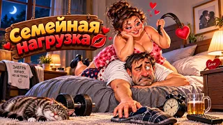 «Семейная нагрузка» 😂💋надо было раньше думать, на ком жениться! 😜#песня#юморинка#нагрузка