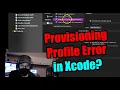 Provisioning Profile Error in Xcode