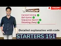 Codechef Starters 151 Shooting Easy Sequence Search Ball Game Convert string Editorial