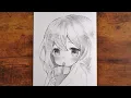 How to Draw a Kawaii Anime Girl with a Drink