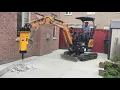 Hydraulic breaker hammer AB-55S with CASE CX17C