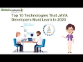 Top 10 Technologies That Java Developers Must Learn In 2020