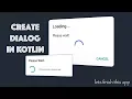Kotlin Tutorial Create Dialog in Kotlin