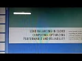 Load Balancing in Cloud Computing Optimizing Performance and Reliability