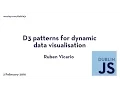 D3 Patterns for Dynamic Data Visualisation - Ruben Vicario