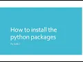 Packaged Right Installing and Uninstalling with Python