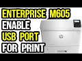 Download Lagu Hp LaserJet Enterprise M605 Printer USB Port Enable for Computer Printing