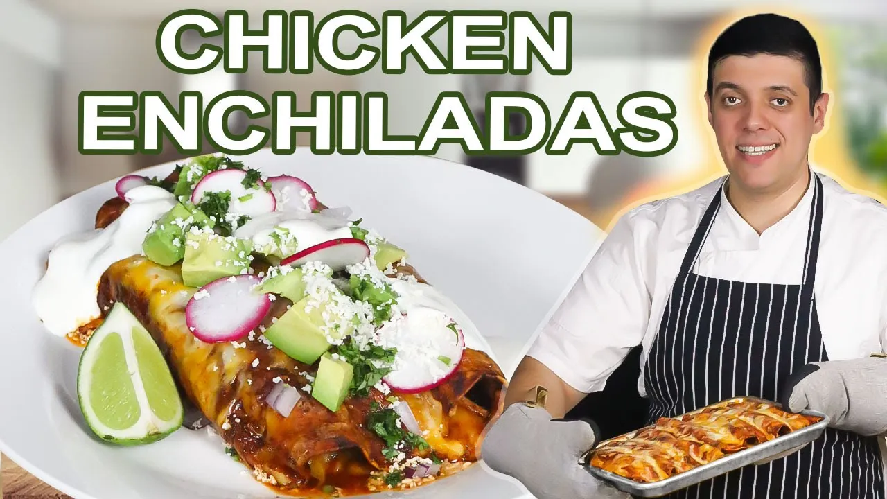 Authentic Mexican Chicken Enchiladas Recipe   Made by Professional Chef