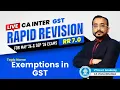 09 Exemptions in GST CA CMA Inter IDT GST RR 7 0 CA Vishal Bhattad May Jun Sep 26