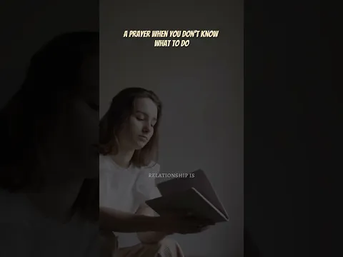A Prayer When You Don’t Know What to Do Next 🙏 | Trust God’s Direction #shorts