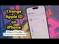 How to change apple id on iphone 15 pro