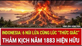 Rùng mình hiện tượng lạ ở Indonesia: 6 núi lửa cùng lúc “thức giấc”, thảm kịch năm 1883 hiện hữu