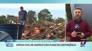Defesa Civil de Chapecó cria plano de contingência contra desastres