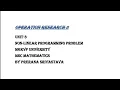 OPERATION RESEARCH II part 1 Non-Linear Programming Lagrange s Multiplier Method MGKVP Msc Maths
