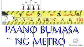 Paano Basahin ang Metro sa Sukat ng Plano How to Read Steel Tape Measure