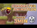 Unity Tutorial Animate your character in less than 3 min idle walk jump
