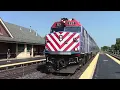 Metra Midday trains and PM rush hour at Palatine IL 2023