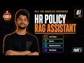 Build an HR Policy RAG Assistant from Scratch RAG for Absolute Beginners Full Project