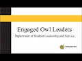 Engaged Owl Leaders EOL Virtual Information Session
