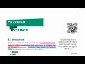 Strings Chapter 8 Computer Science NCERT Class 11