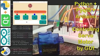 Python PyQt5 Arduino - Python GUI to control Servo Motor Rotation