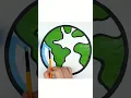 Earth Drawing Painting and Coloring for Kids Toddlers How to Draw a Earth Easy