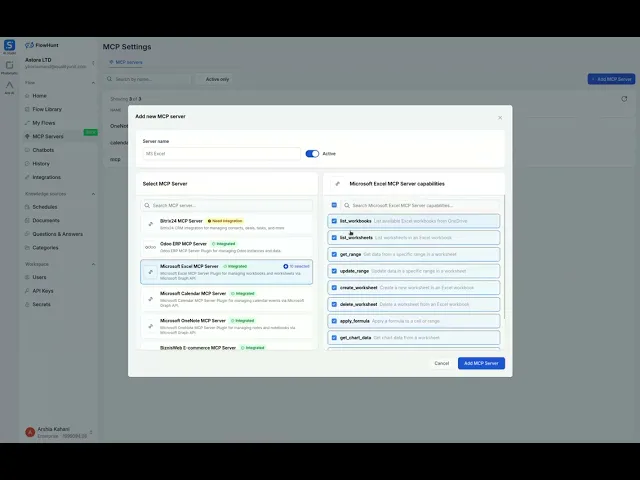 Thumbnail for Microsoft Excel MCP