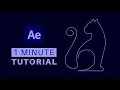 Animate a single line drawing from Illustrator in After Effects - EASY