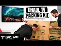 Pack a TV using a Uhaul TV Packing Kit Professional Packing Tutorials Top Team Moving