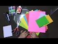 How to make a simple booklet with 8 pages using colored construction papers Easy booklet projects