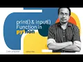 Python print and input function in Hindi Python Tutorial the - flying