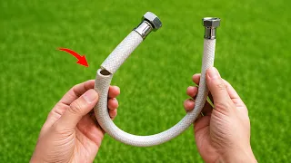 plumbers never tell you this easy way to repair stainless steel hoses at home diy hacks