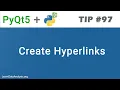 How to create hyperlinks in PyQt5