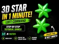 Create 3D Star in Just 1 Minute Matrix Loft Command Tutorial