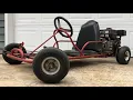 1WD Go-kart w Stock Predator 212cc Engine Drifting Burnout