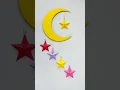 Lagu Unique wall hanging craft // EID special Star moon wall decor ideas #shorts