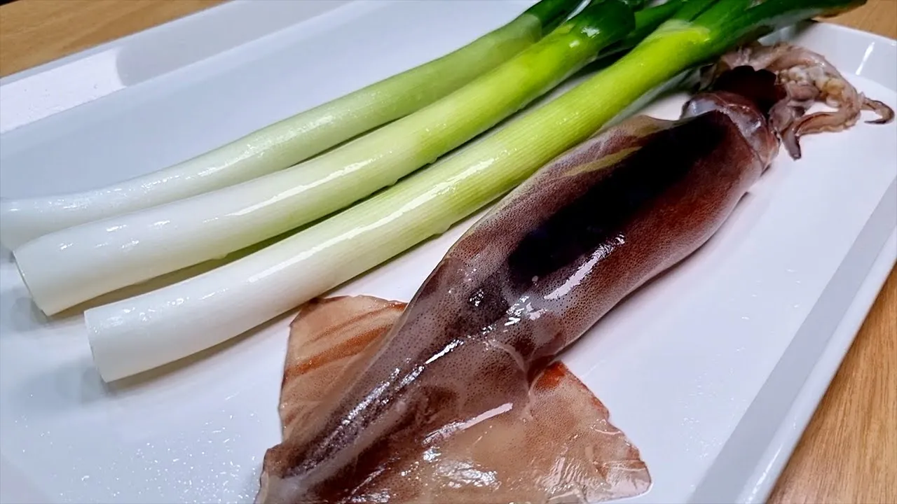 대파 오징어무침