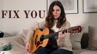 Fix You - Coldplay | Fingerstyle Guitar ft. My Dad