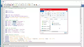 Read HTML form with Perl CGI script