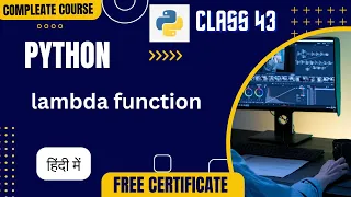 python lambda function python tutorial hindi