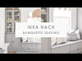 DIY Ikea banquette seating hack Ikea Havsta storage unit